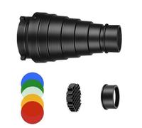 Fotografia Metallo Snoot Set per Bowens Mount Luci Modificatore per Progetti Creativi e Miglioramento Illuminazione Snoot Controllo della Luce