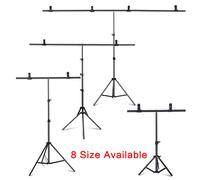 Fotografia Photo Studio Fondale a forma di T Sfondo Supporto per telaio Kit sistema di supporto per video Chroma Key Schermo verde con supporto