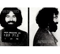 Fotografia segnaletica di Jerry Garcia 11 x 17 - Magnificent 1970 Mug Shot Ritratto - Grateful Dead - Busted in New Orleans - Musica leggendaria americana - Arresto famoso - Foto rara - Poster Art