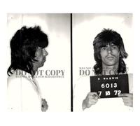 Fotografia segnaletica di Keith Richards 20,3 x 25,4 cm, Rolling Stones, famosa Warwick, Rhode Island 1972, ritratto con musica leggendaria, chitarrista brillante, icona rock and roll, Keef, foto