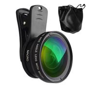 fotografico per smartphone, professionale per fotocamera del telefono, mobile 0,45x + macro 15x, attacco macro per cellulare, kit per tutti gli smartphone, 5,2