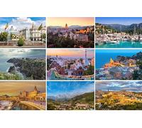 Fotografie Torsten Ackermann Set di cartoline Spagna - 9 mappe/cartoline - Foto di Barcellona Madrid Siviglia Maiorca Malaga Costa Brava Andalusia Asturie Picos de Europa Cantabria