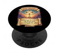 Fotografo cristiano Fotografia L'arte è il mio ministero Gesù PopSockets PopGrip Adesivo
