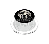 Fotografo Fotocamera Lens Corvo Uccello Fotografia Luna Uomini PopSockets PopGrip per MagSafe