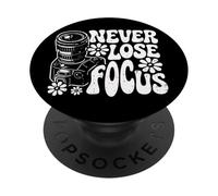 Fotografo non perde mai la messa a fuoco Fotografia Boho Donne PopSockets PopGrip Adesivo