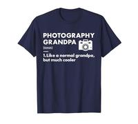 Fotografo Nonno Definizione Fotografia Maglietta, Uomo, Navy, 5XL