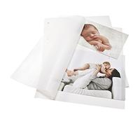 goldbuch 83001 - Cartoncino fotografico con pergamena, 20 fogli, per raccoglitori e raccoglitori Bella Vista, per album fotografici, per il riempimento di raccoglitori, formato DIN A4, bianco, 23,2 x