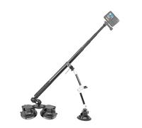 Fotoleey Kit Montaggio Auto a Tripla Aspirazione, Supporto per Camera Azione Compatibile con Insta360 X5/X4/X3/Ace Pro/Go 3S & Hero 12/11/10