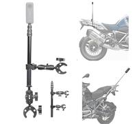 Fotoleey Kit supporto moto per action cam Compatibile con Insta360 X5/X4/X3, Doppio morsetto rinforzato, ideale per vlogging ad alta velocità, Sistema di fissaggio ultra-stabile e antivibrazione