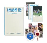Fotolibro TWICE - [Between 1 & 2] (Pathfinder Ver.) + CD-R + BOX + Polaroid + Cartolina + Adesivo + Fotocard Messaggio + Vetro Cuore + Poster piegato + Photocard + 2 Pin Button Badge