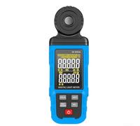Fotometro digitale ad alta Lux Meter 9999 Conteggio Memoria Misuratore di Luce a risposta rapida per Fotografia Laboratori Fabbriche Blu Nero (SK-8302A)
