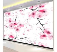 Fotomurale Fiori di Ciliegio Rosa Carta da Parati Giapponese 3D Fotomurali In Tessuto Non Tessuto 350x256 Decorazione Parete Camere da Letto Soggiorno Pareti Murale Poster Giganti a-2789