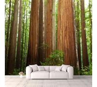 Fotomurale Grande Albero Carta da Parati Paesaggio Woodlandale 3D Fotomurali In Tessuto Non Tessuto 300x210 Decorazione Parete Camere da Letto Soggiorno Pareti Murale Poster Giganti a-2236