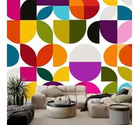 Fotomurale Medioevo Moderno Forme Geometriche Poster Giganti da Parete, Decorazione da Muro Carta da Parati Murale Per Camera da Letto Soggiorno Sala da Pranzo 350 x 256 cm