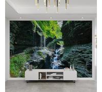 Fotomurale Montagne Rocciose Carta da Parati Paesaggio Naturale 3D Fotomurali In Tessuto Non Tessuto 300x210 Decorazione Parete Camere da Letto Soggiorno Pareti Murale Poster Giganti a-3028