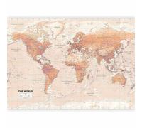 Fotomurale murando Carta da parati 150x105 cm TNT Murale alla moda Decorazione da Muro XXL Poster Gigante Design Carta per pareti Mappa del mondo Karte Kontinente k-A-0091-a-c