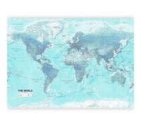 Fotomurale murando Carta da parati 300x210 cm TNT Murale alla moda Decorazione da Muro XXL Poster Gigante Design Carta per pareti Mappa del mondo Karte Kontinente k-A-0091-a-b