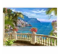 Fotomurale murando Carta da parati 350x256 cm TNT Murale alla moda Decorazione da Muro XXL Poster Gigante Design Carta per paretiITalia Paesaggio Natura c-B-0101-a-a