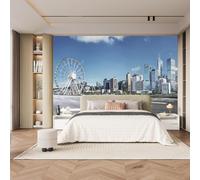 Fotomurale New York Carta da Parati Via Della Città 3D Fotomurali In Tessuto Non Tessuto 150x105 Decorazione Parete Camere da Letto Soggiorno Pareti Murale Poster a-3385