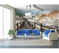 Fotomurale Paesaggio Carta da Parati Montagne e Woodlande 3D Fotomurali In Tessuto Non Tessuto 450x315 Decorazione Parete Camere da Letto Soggiorno Pareti Murale Poster Giganti a-2199