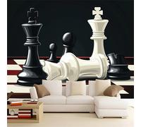 Fotomurale Scacchi Carta da Parati Modello 3D Fotomurali In Tessuto Non Tessuto 300x210 Decorazione Parete Camere da Letto Soggiorno Pareti Murale Poster Giganti a-9620