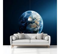 Fotomurale Soggiorno Carta da Parati Terra Blu 368x254 cm, Murale alla Moderna Decorazione da Muro 3D Poster Gigante per Soggiorni Camere da Letto Bambini