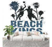 Fotomurale Tema Beach Volley Murale in Tessuto Non Tessuto Poster Gigante 250x175 cm Bianco Carta da Parati per Diverse Stanze Carta da Parete, Murale Alla Moda