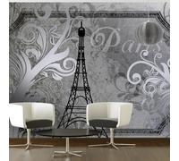 Fotomurale - Vintage Paris - Color Argento 400X280 cm Carta da Parato Erroi