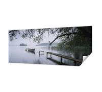 Fotomurali Adesiva 250x104 cm per Soggiorno e Camera da letto Autoadesiva Antimacchia Decorazione della Parete Montaggio Murale Stampa di Alta Qualità - Un lago calmo