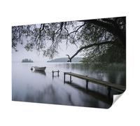 Fotomurali Adesiva 312x219 cm per Soggiorno e Camera da letto Autoadesiva Antimacchia Decorazione della Parete Montaggio Murale Stampa di Alta Qualità - Un lago calmo