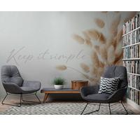 Fotomurali' Keep It Simple' - Pampasgras-Vliestapete per Tranquilla E Naturale R
