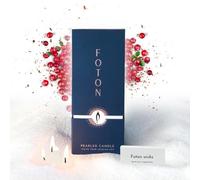 Foton Candela perlata, 510 g, fragranza autunnale magica, atossica, di lusso, a lunga durata, fino a 120 ore, ricaricabile, con 30 stoppini, per realizzare candele