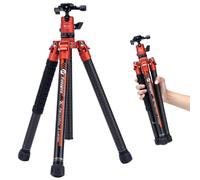 Fotopro Carbon Fiber Tripod for Camera 2lbs Ultralight 62 Inch Travel Camera Tripod Max Loads Up 22lbs X-Aircross 3 Orange