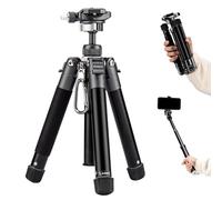 Fotopro Mini Treppiede Da Viaggio Leggero E Compatto Da 152,4 Cm, Con Testa a Sfera a 360 Gradi, Supporto Per Telefono Staccabile, Per Fotocamera E Telefono, Carico Massimo