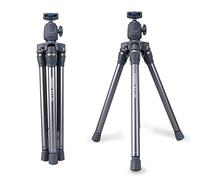 Fotopro S3-Lite Grigio & Blu - Kit treppiede universale compatto e leggero con colonna centrale reversibile - Fornito con 1 supporto per smartphone e 1 adattatore GoPro