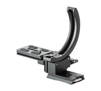 Fotopro Supporto verticale per fotocamera, anello per obiettivo ad treppiede, piastra girevole 1/4, adatta a Sony, Nikon, Canon, Fuji, Arca-Type