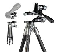 Fotopro Treppiede in fibra di carbonio da 55 pollici con testa cardanica treppiede professionale per fotocamera DSLR Astronomia Shooting Bird Photography
