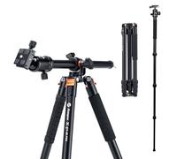 Fotopro Treppiede orizzontale da 75 pollici in alluminio con testa a sfera a 360 gradi Piastra a sgancio rapido DSLR treppiede per videocamera da viaggio