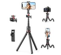 Fotopro Treppiede per fotocamera, mini treppiede estensibile flessibile con asta di estensione compatibile con fotocamere Canon, Nikon, Sony