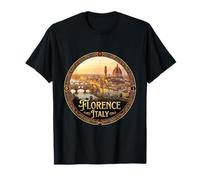 Fotorealistico Firenze Italia Viaggio Souvenir Regalo Turistico Maglietta