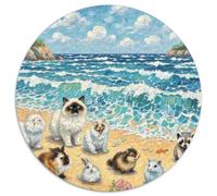 Fotos De Animales 1000 Pezz Puzzle Rotondo GiocoDivertimento Familiare Group Photo of Animals Puzzle Grande Puzzle Classico Puzzle Regalo Adulti 1000pcs (67.5x67.5cm)