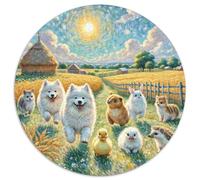 Fotos De Animales 1000 Pezz Puzzle Rotondo GiocoDivertimento Familiare Group Photo of Animals Puzzle Rompecabezas Gioco Bambini 1000pcs (67.5x67.5cm)