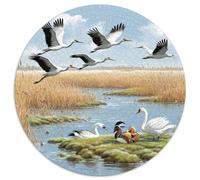 Fotos De Animales 1000 Pezz Puzzle Rotondo GiocoDivertimento Familiare Group Photo of Animals Puzzle Rompecabezas Gioco Educativo Giocattolo Regalo Adulti 1000pcs (67.5x67.5cm)