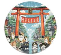 Fotos De Animales 1000 Pezz Puzzle Rotondo GiocoDivertimento Familiare Group Photo of Animals Rompecabezas Bambini 1000pcs (67.5x67.5cm)