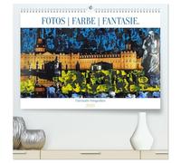 Fotos Farbe Fantasie. (hochwertiger Premium Wandkalender 2026 DIN A2 quer), Kunstdruck in Hochglanz: Übermalte Fotografien - ein Kunstkalender