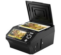 Fotoscanner per Negativi e Diapositive 35mm 110mm, Multiscanner per Foto e Pellicole con Schermo LCD 5", Converte in 22MP JPEG, Scheda SD 8GB Inclusa