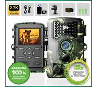 Fototrappola Caccia Notturna 58MP 2.7K rilevatore movimento visione notturna