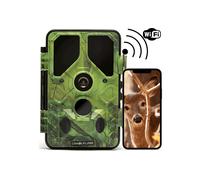 FOTOTRAPPOLA CAMOUFLAGE EZ45 WiFi telecamera mimetica con APP, visione diurna e notturna, 24 MP, Video Full-HD (30FPS), Tempo di attivazione: 0,4 secondi, Angolo Visuale: 80°