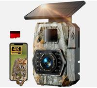 Fototrappola Con Pannello Solare 60MP 4K 30Fps WiFi Bluetooth e App con SD 32GB