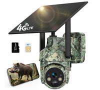 ✅Fototrappola con SIM 4G ✅Fotocamera da Caccia Visione Notturna e Panello Solare